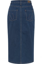 Blue Denim Longline Skirt