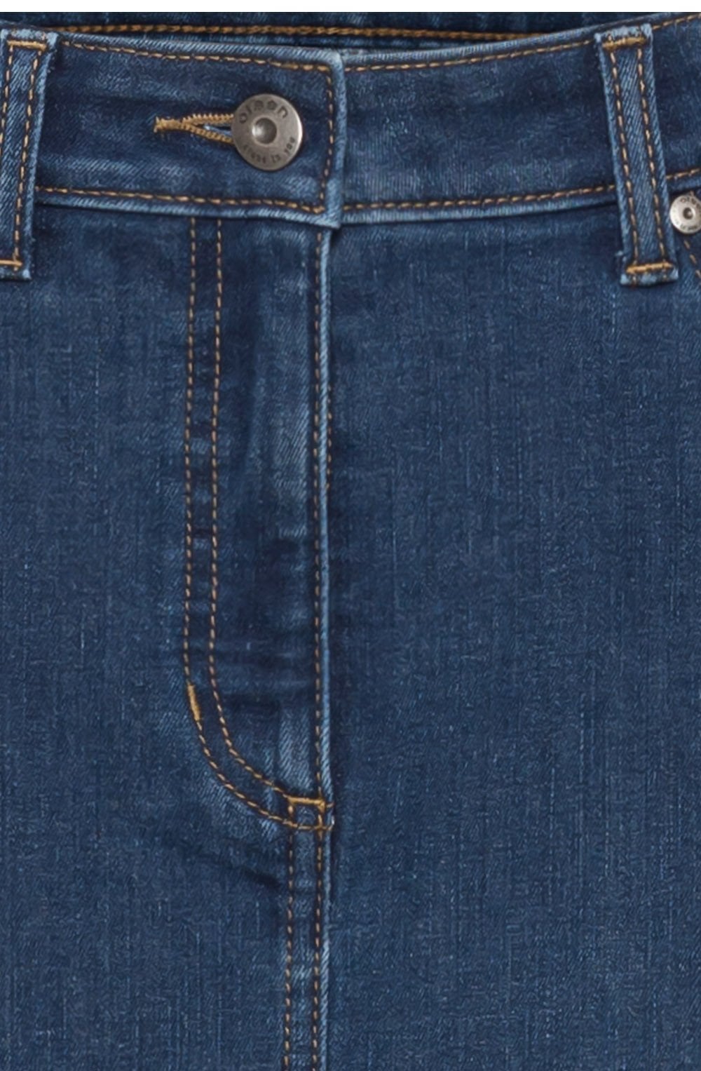 Blue Denim Longline Skirt