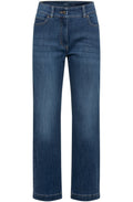 Blue Denim Mona Straight Leg Ankle Length Jeans
