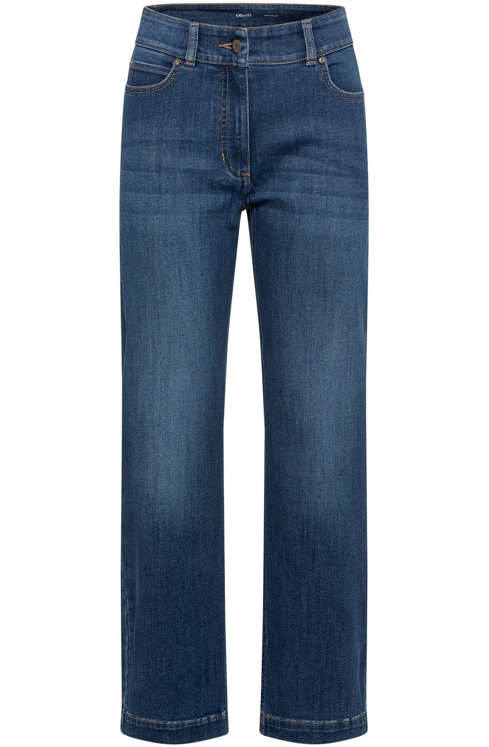 Blue Denim Mona Straight Leg Ankle Length Jeans