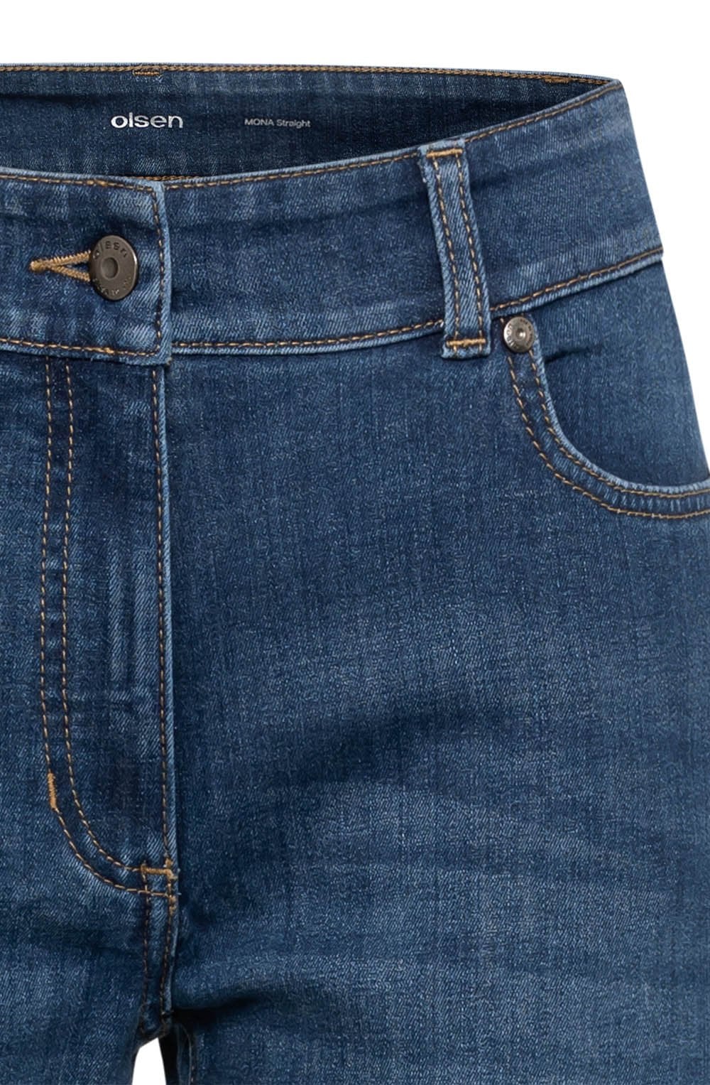 Blue Denim Mona Straight Leg Ankle Length Jeans