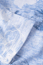 Blue Floral Jersey Top