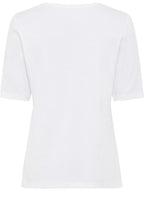 Blue Floral Print White Edda T Shirt