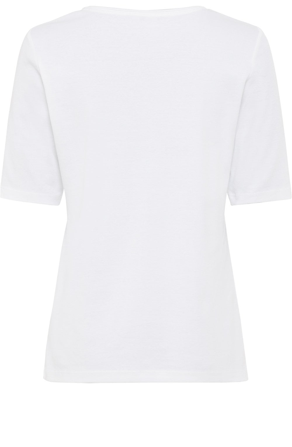Blue Floral Print White Edda T Shirt