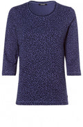 Blue Indigo Patterned Top