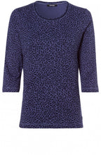 Blue Indigo Patterned Top