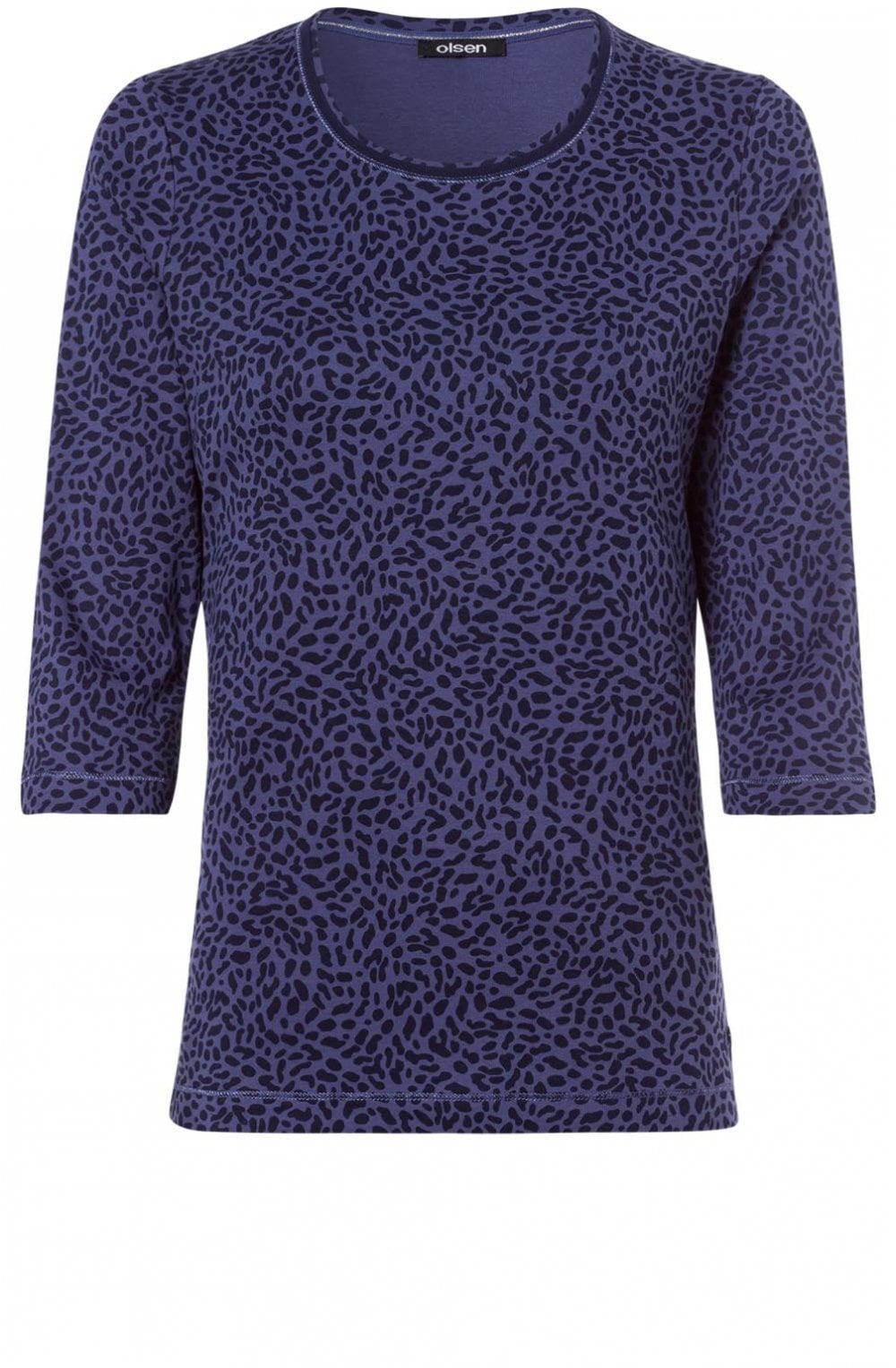 Blue Indigo Patterned Top