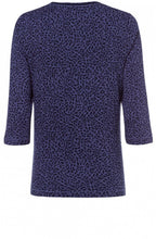 Blue Indigo Patterned Top