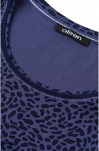 Blue Indigo Patterned Top
