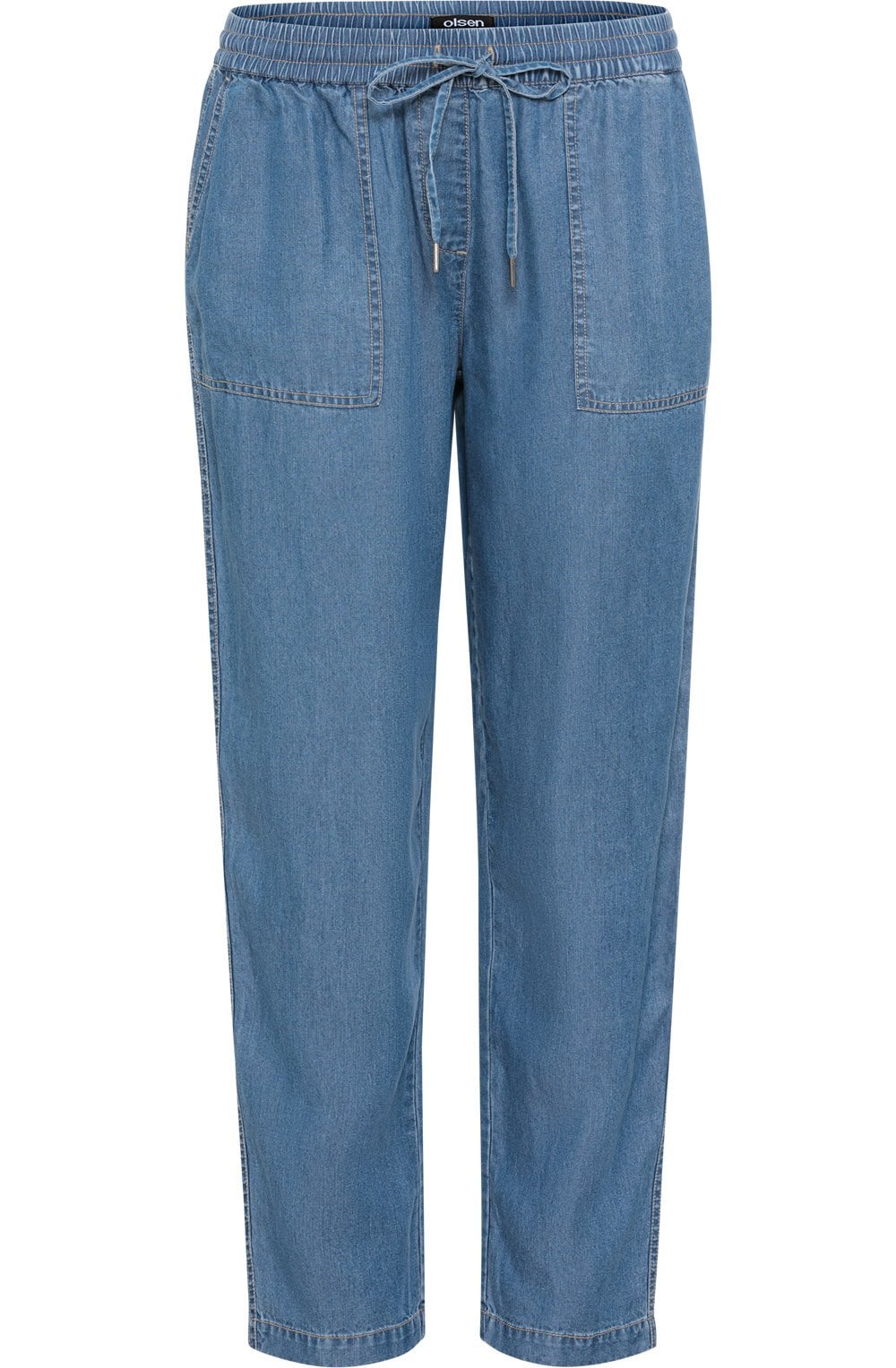 Blue Light Denim Straight Lisa Trousers