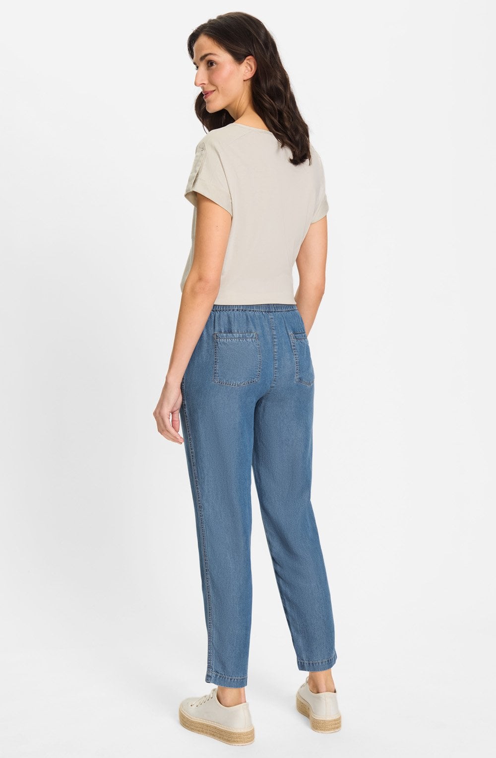 Blue Light Denim Straight Lisa Trousers