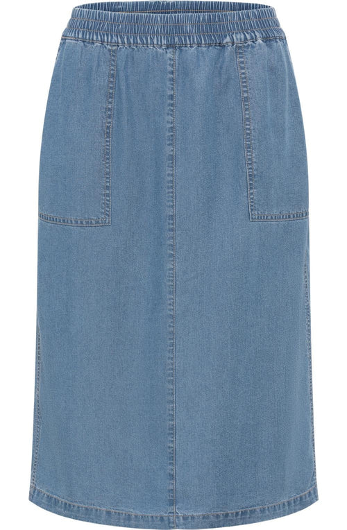 Blue Lightweight Denim Skirt