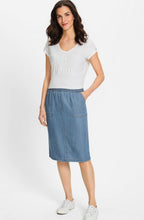 Blue Lightweight Denim Skirt
