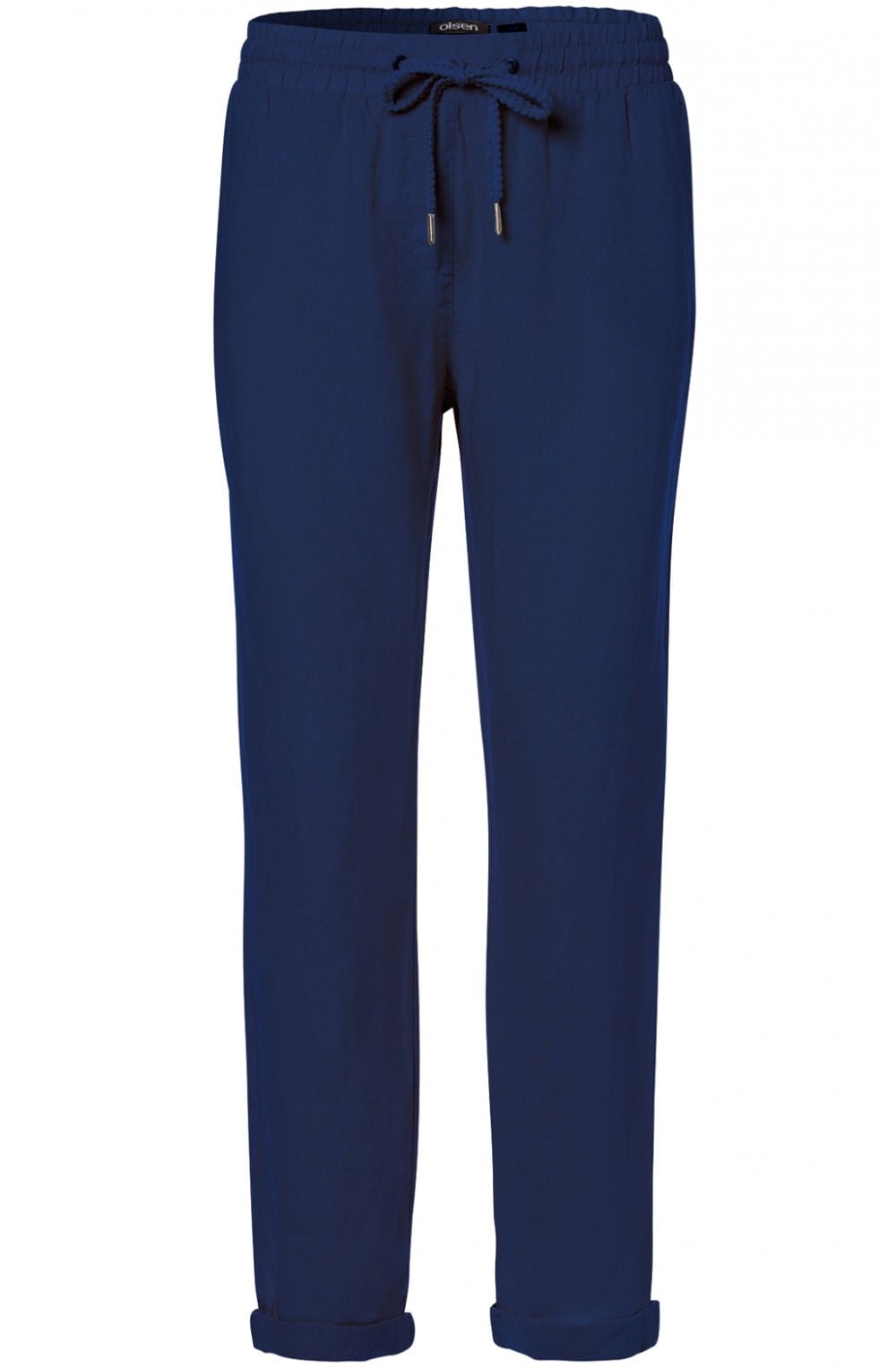 Blue Lisa Linen Trousers
