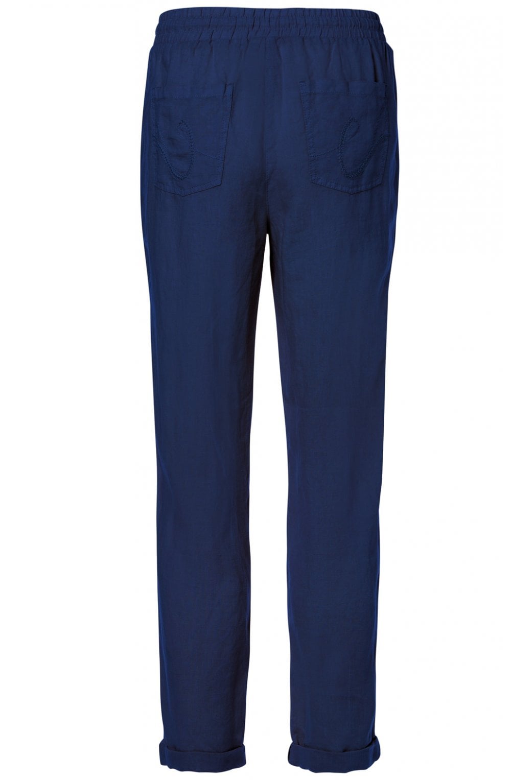 Blue Lisa Linen Trousers