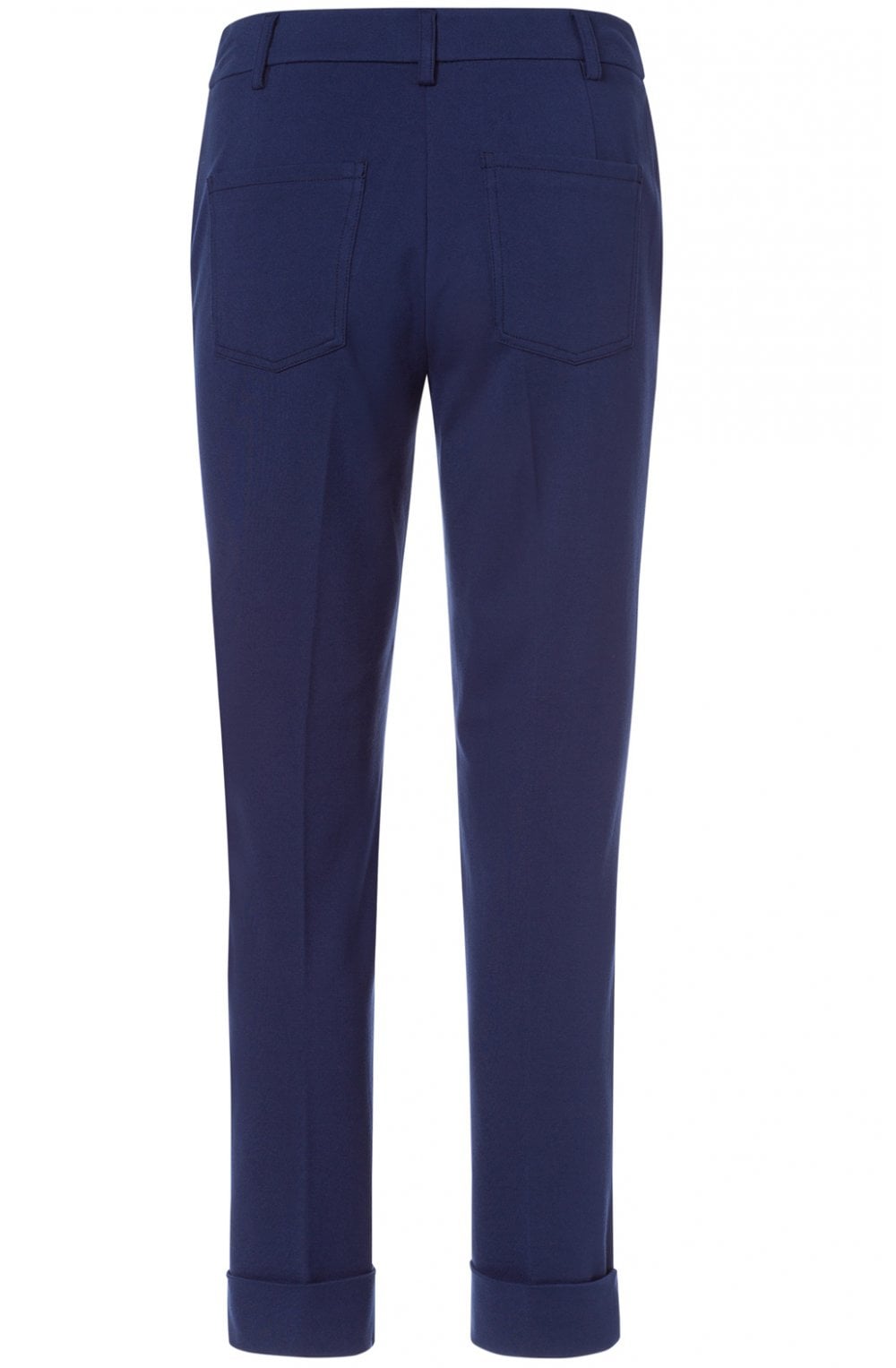 Blue Lisa Straight Fit Trousers