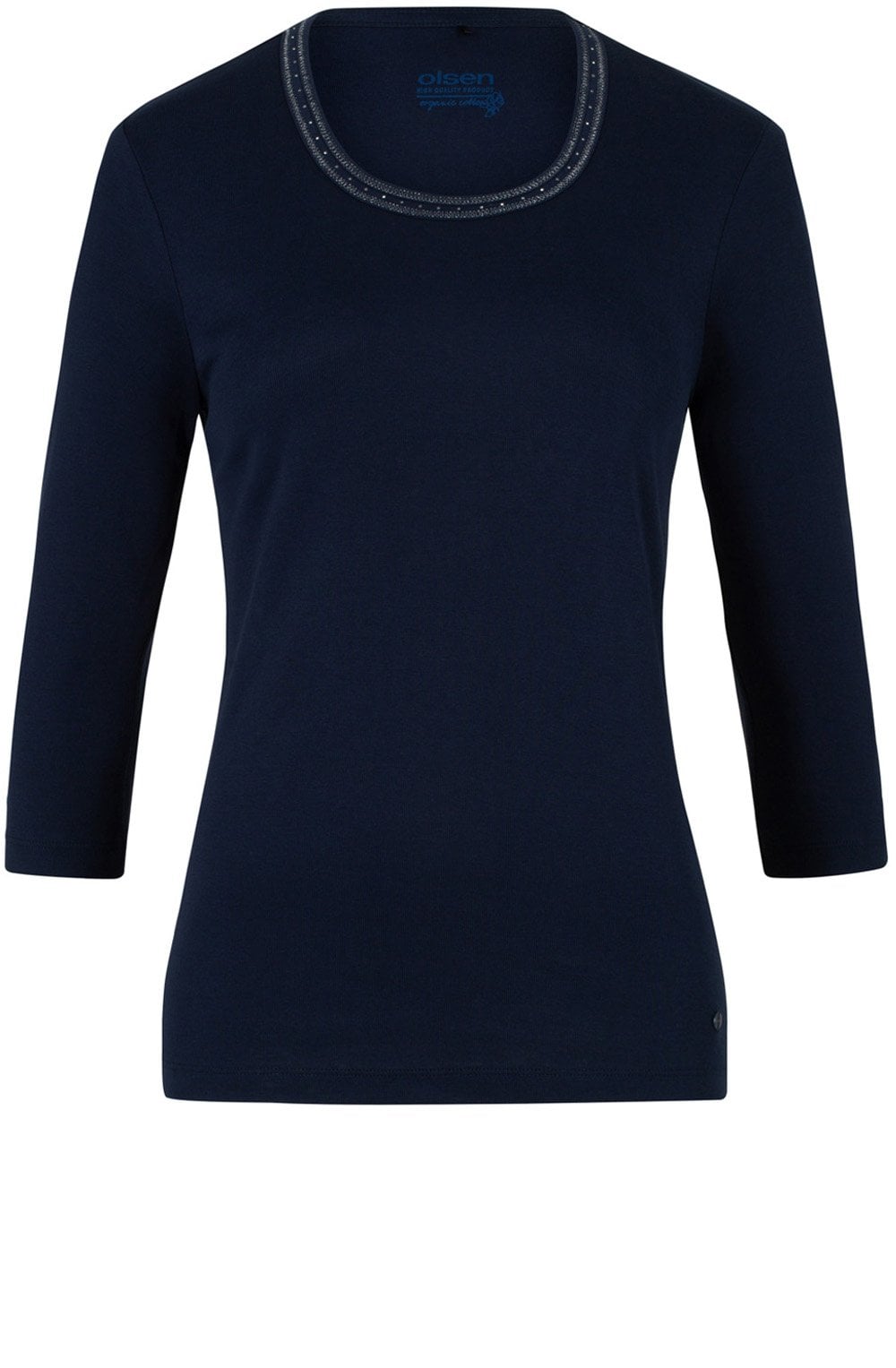 Blue Navy Jersey Top