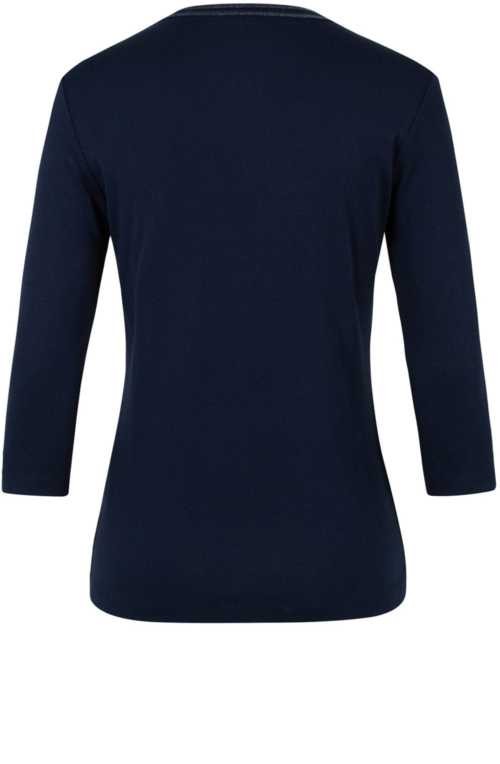 Blue Navy Jersey Top