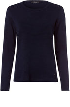 Blue Navy Textured Knit Jumper