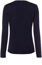 Blue Navy Textured Knit Jumper