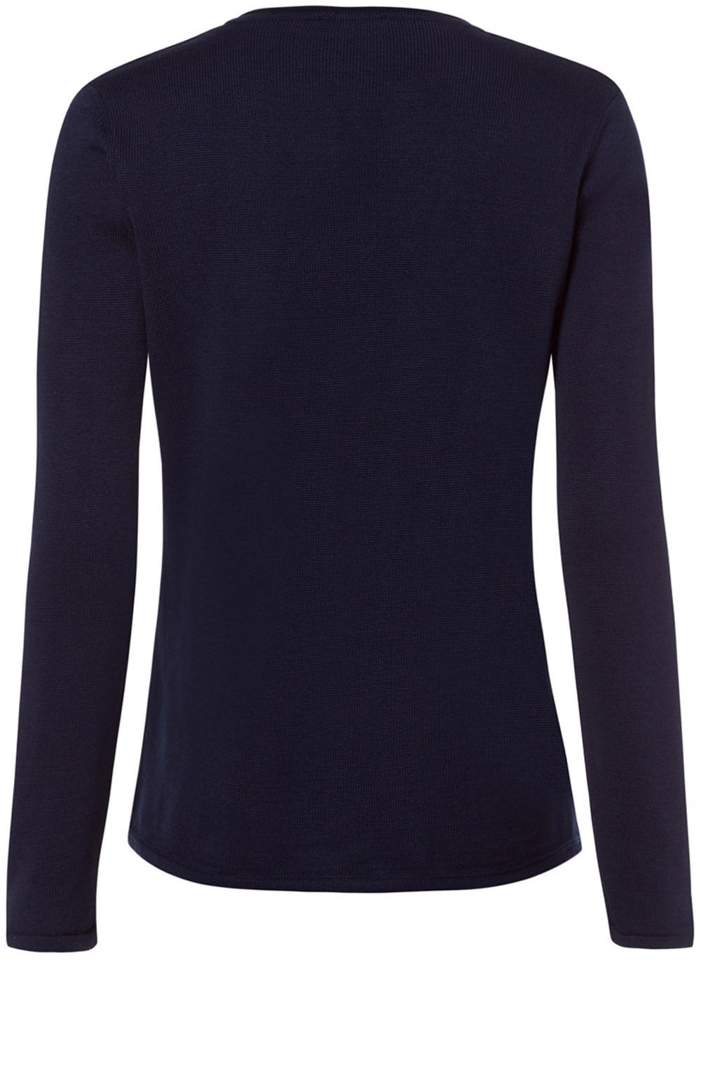 Blue Navy Textured Knit Jumper
