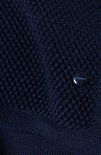 Blue Navy Textured Knit Jumper
