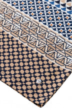 Blue Patterned Jersey Top