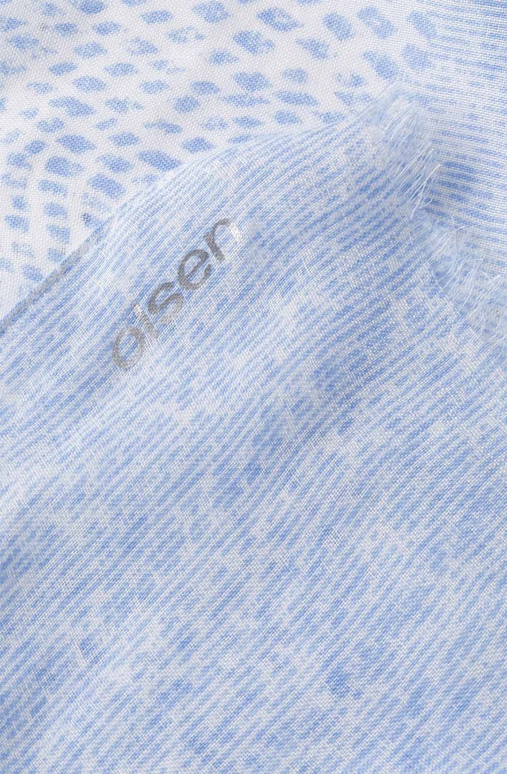 Blue Patterned Scarf