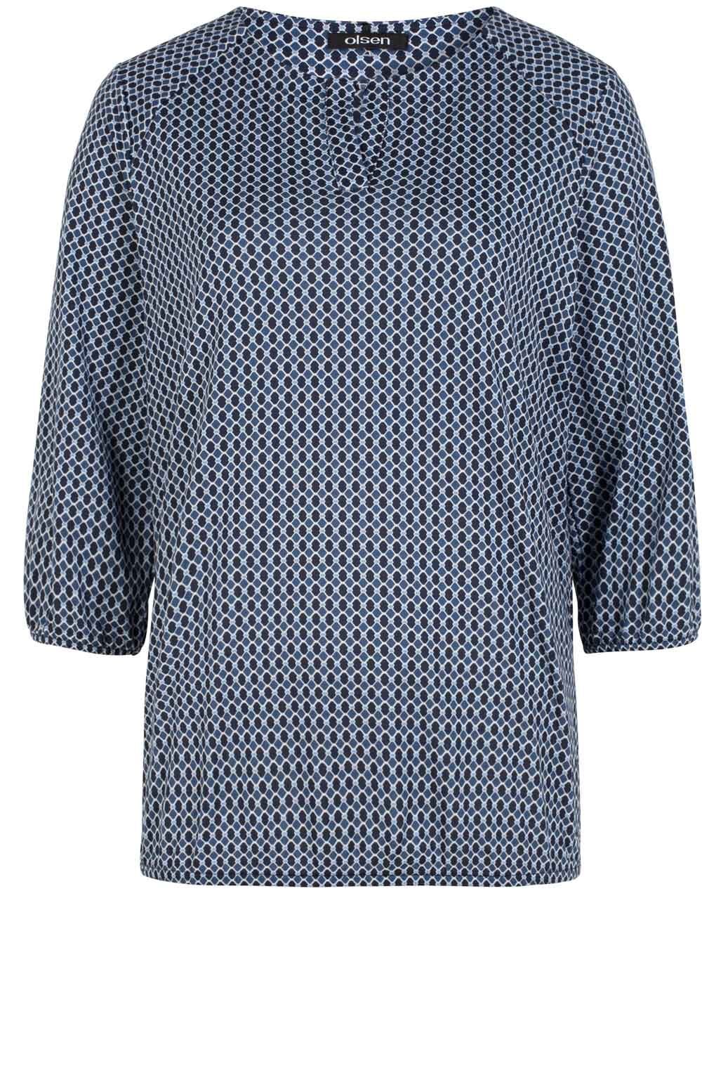 Blue Patterned Top