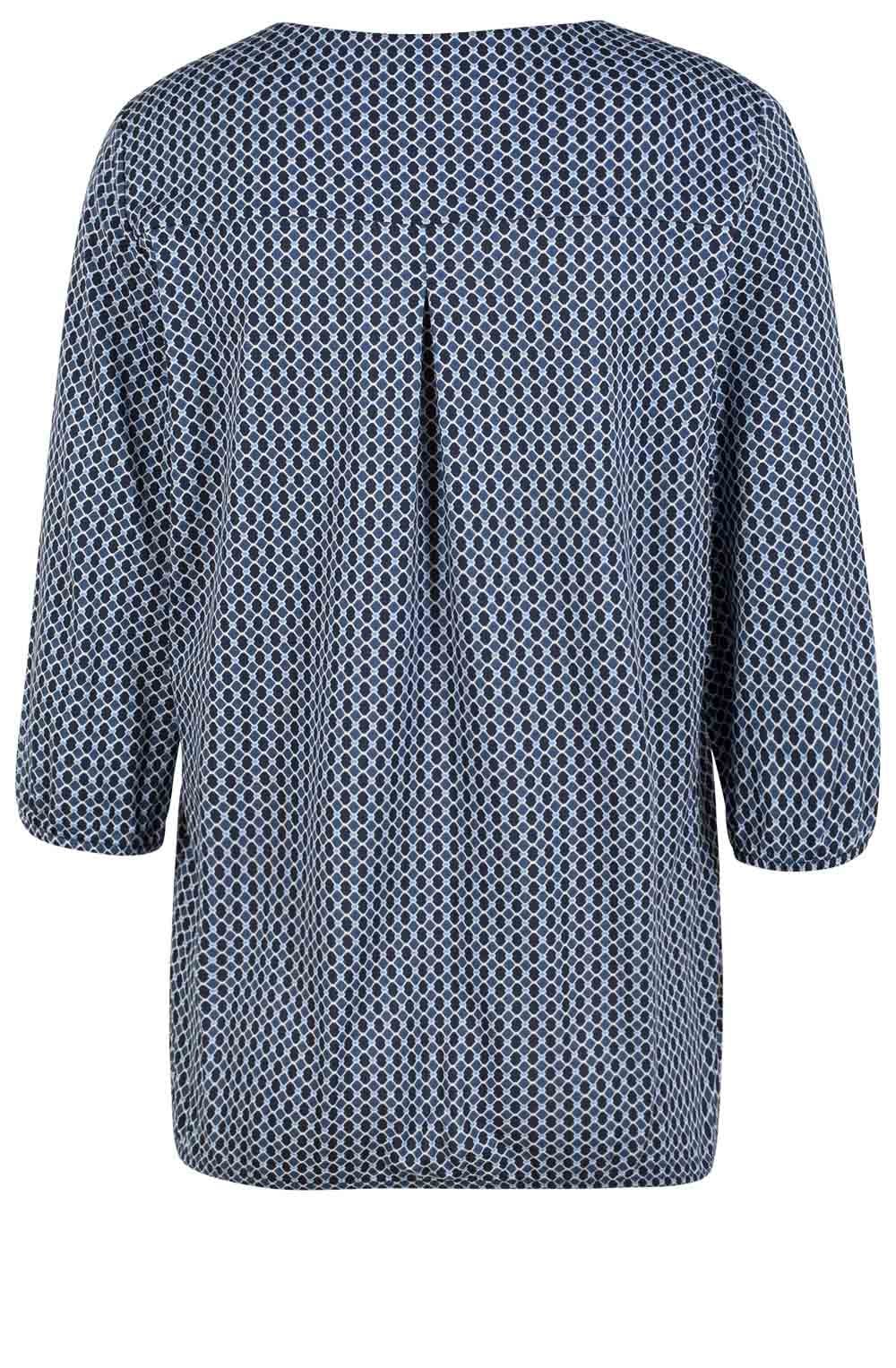 Blue Patterned Top
