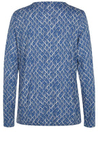 Blue Patterned Top