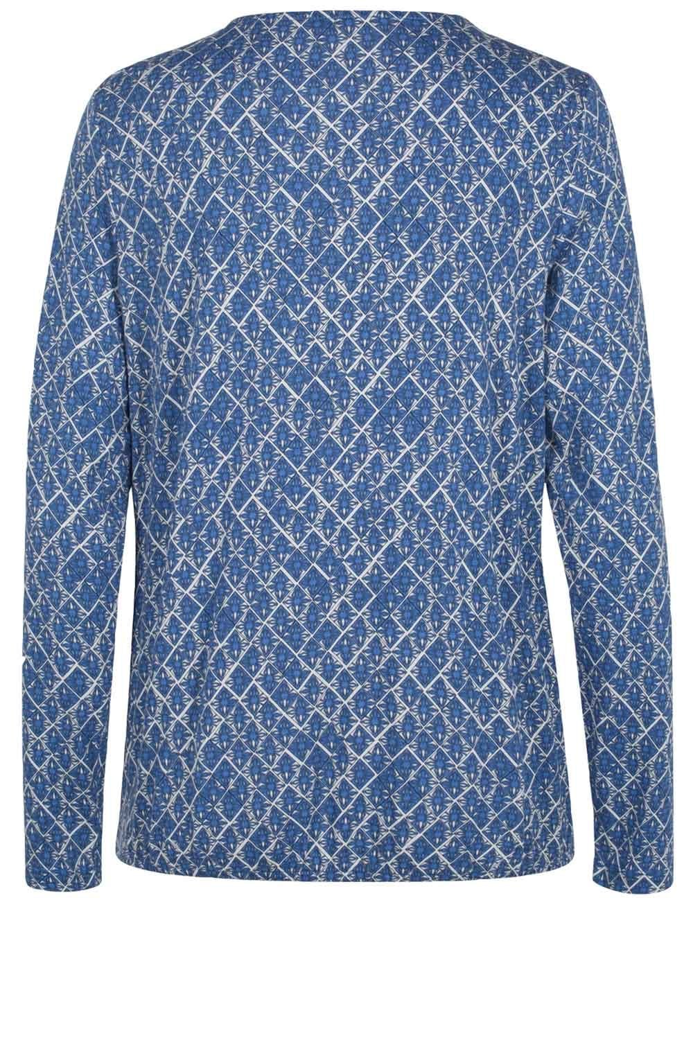 Blue Patterned Top