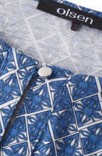 Blue Patterned Top