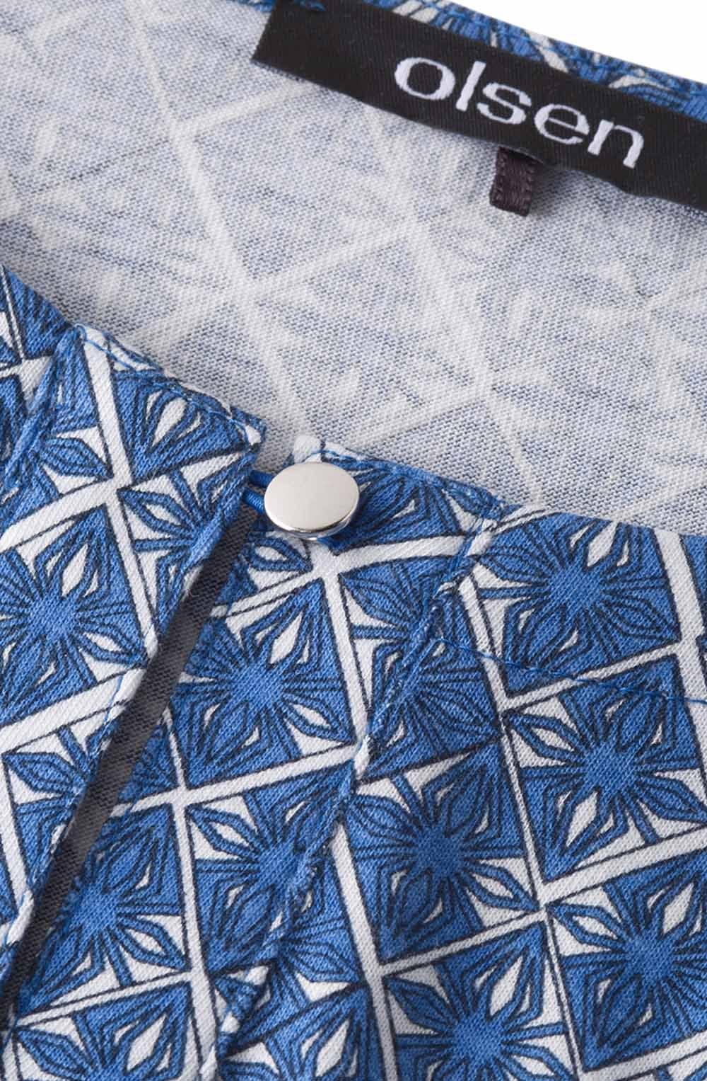 Blue Patterned Top