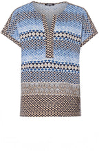 Blue Patterned Top