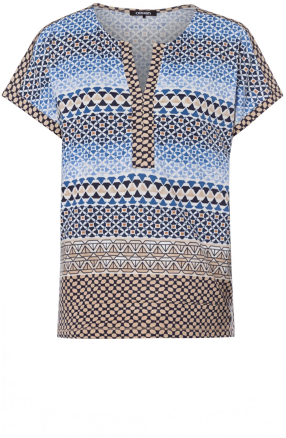 Blue Patterned Top