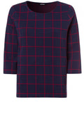 Blue & Red Check Top