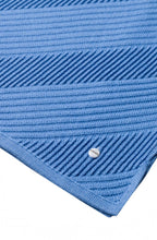 Blue Ribbed Front Jumper