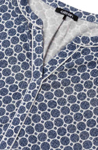 Blue Spot Print Top