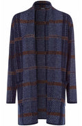 Blue Steel Check Design Cardigan