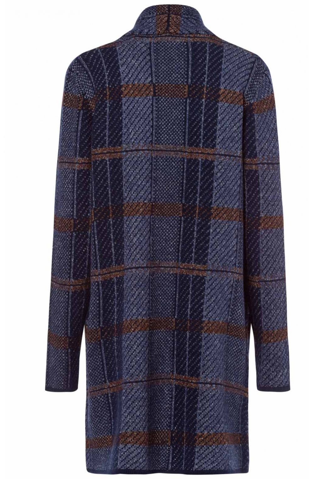 Blue Steel Check Design Cardigan