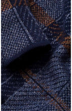 Blue Steel Check Design Cardigan