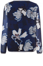 Blue Steel Floral Chiffon Blouse