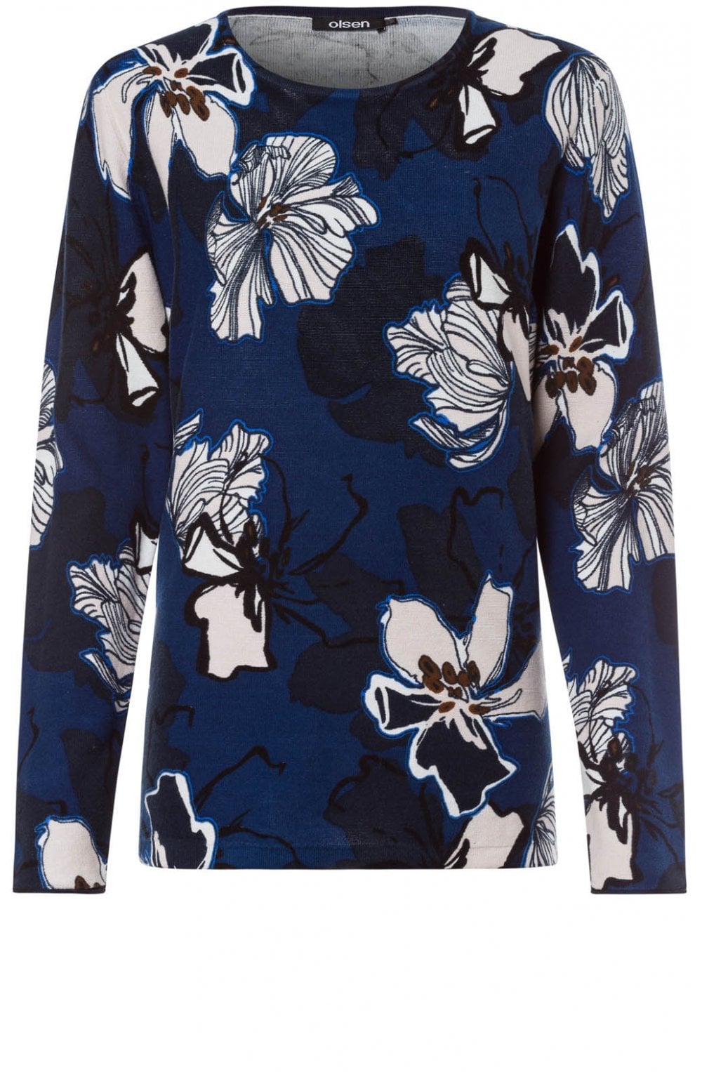 Blue Steel Floral Jumper