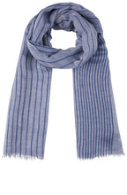 Blue Stripe Scarf