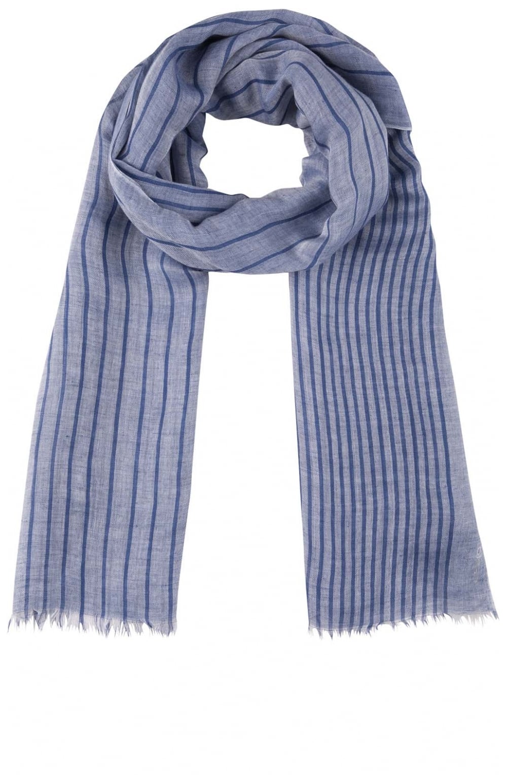 Blue Stripe Scarf