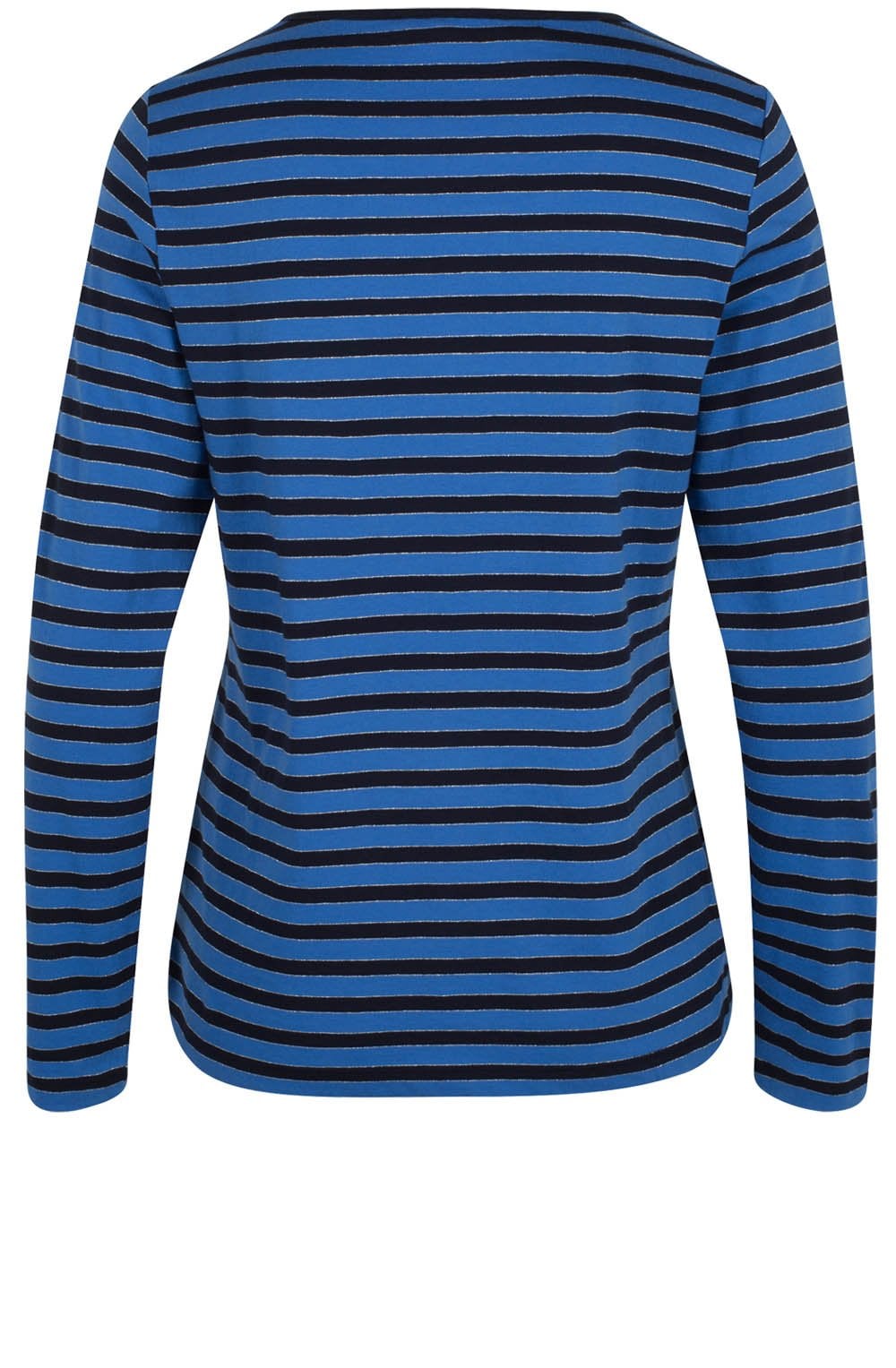 Blue Striped Jersey Top