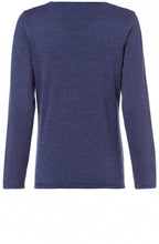 Blue Textured Knit Jumper
