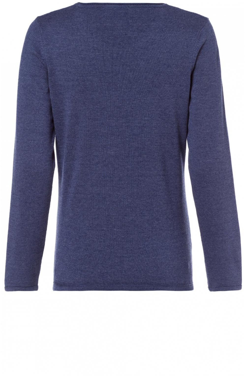 Blue Textured Knit Jumper
