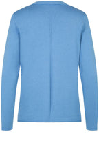 Blue Water Ribbed Knit Cardigan
